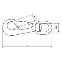 アイアイ ステン回転スナップ 呼びS2 15-517 1セット(4個)（直送品）