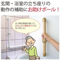 和気産業 手すりにコレつけて! ブラウン 適応手すり32φ TH003 1セット(6個)（直送品）