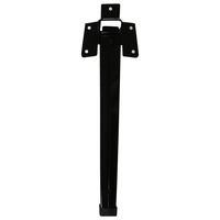 和気産業 YT角型脚 黒 270mm 2本 AK-047 1セット(8本:2本×4袋)（直送品）