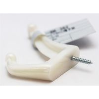 和気産業 PC帽子掛 白 BK-362 1セット(42個)（直送品）