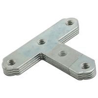 和気産業 ユニクロ隅金 T型 48×38mm 4枚 BK-015 1セット(136枚:4枚×34セット)（直送品）