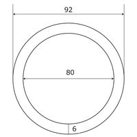 和気産業 ステンリング 6X80mm BK-252 1セット(6個)（直送品）