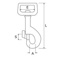 和気産業 回転ナスカン NO.17 BK-589 1セット(10個)（直送品）