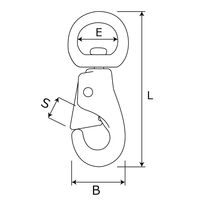 和気産業 回転ナスカン NO.3142 7/8インチ BK-592 1セット(6個)（直送品）