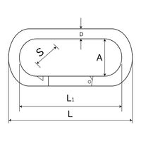 和気産業 ステンレススプリングフック ナット無 10×100mm BK-607 1セット(2個)（直送品）