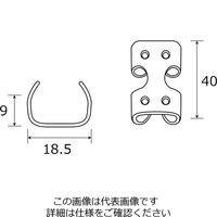 和気産業 ステンロープキャッチ 9mm 2個 R-005 1セット(12個:2個×6セット)（直送品）