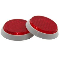 和気産業 リフレクター Rー27 直径27mm レッド 2個 Z-3 1セット(20個:2個×10セット)（直送品）