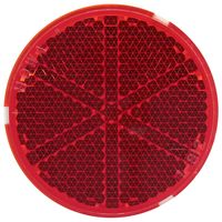 和気産業 リフレクター Rー80 直径80mm レッド Z-14 1セット(10個)（直送品）