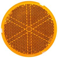 和気産業 リフレクター Rー80 直径80mm オレンジ Z-12 1セット(10個)（直送品）