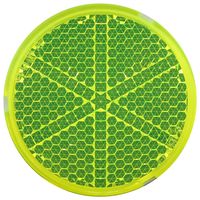 和気産業 リフレクター Rー80 直径80mm ライム Z-65 1セット(10個)（直送品）