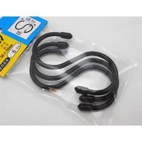 和気産業 カラーSカン 黒 30mmX30mmX80mm 3本 SS010 1セット(48本:3本×16袋)（直送品）