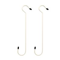 和気産業 カラーSカン ロング 白 33mmX40mmX300mm 2本 SS-025W 1セット(24本:2本×12袋)（直送品）