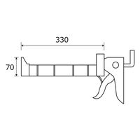和気産業 コーキングガン 330ml TWE 1セット(4個)（直送品）