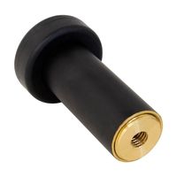 和気産業 ハイト戸当 マットブラック 80mm BH1164 1セット(2個)（直送品）