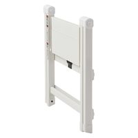 パール金属 カラーアルミステップ おりたたみスリム 1段 ホワイト N-7617 1個