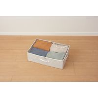 パール金属 STORAGE BOX LC シェブロン ベージュ N-7722 1個（直送品）