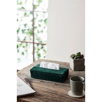 パール金属 ストレッチティッシュカバー ボックス用 ミンクタッチダークグレー N-7790 1個