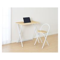 パール金属 折りたたみデスク&チェア セット 木目調ナチュラル N-7843 1個（直送品）