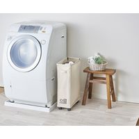 パール金属 ランドリーバスケット 34L ベージュ N-7892 1個