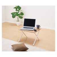 パール金属 フォールディングテーブル ロー ナチュラル N-7929 1個（直送品）