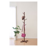 パール金属 木製ポールハンガー M ブラウン N-8284 1個