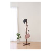 パール金属 木製ポールハンガー S ブラウン N-8282 1個