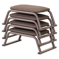 パール金属 パイプ積み重ね正座イス ブラウン N-8410 1個