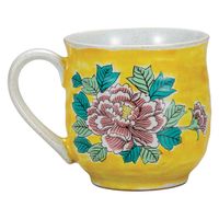伊野正峰 日本の伝統工芸品【九谷焼】 マグカップ 吉田屋牡丹 (K9-944) (K8-845) K9-944K8-845 1個（直送品）