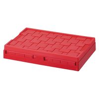 パール金属 タイル調 折りたたみ収納BOX 55L レッド N-7870 1個（直送品）