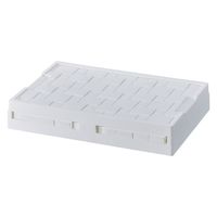 パール金属 タイル調 折りたたみ収納BOX 55L ホワイト N-7867 1個（直送品）