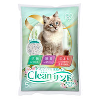 猫砂 クリーンサンド 鉱物タイプ ボタニカルソープの香り 5L 4袋 アイリスオーヤマ