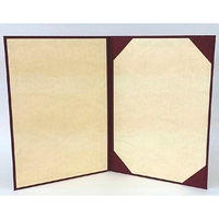 美濃商会 証書ファイル 布 赤 Aタイプ 8221-01 1セット(1冊×2)