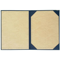 美濃商会 証書ファイル 布 紺 Aタイプ 8222-01 1セット(1冊×2)