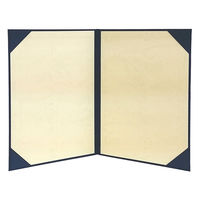 証書ファイル　布　紺　Ｂタイプ 8222-02 2冊 美濃商会