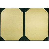 美濃商会 証書ファイル 布 緑 A4二枚用 8223-08 1セット(1冊×2)