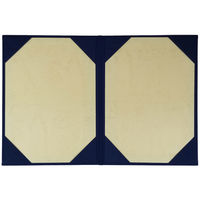 美濃商会 証書ファイル A5 布 紺 二枚用 9312-08 1セット(1冊×3)