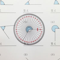 共栄プラスチック 全円分度器 V-316 1セット(1個×10)