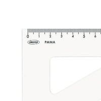 共栄プラスチック メタクリル三角定規 18cm 目付 A-620 1セット(1個×10)