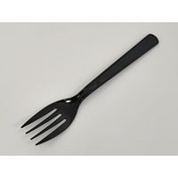 アサヒ徳島 テイクアウト用 フォーク#160 黒 単袋入　3000枚(100枚×30) 00355710（直送品）