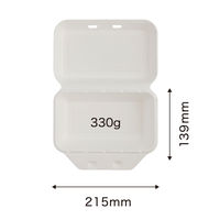 パックスタイル 弁当容器 新ABランチ220-140 200枚(50枚×4) 00677775 1セット(200枚(50枚×4)入)（直送品）