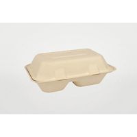 パックスタイル バガス容器 BBランチ240-150-2 ラミ　250枚(50枚×5) 00703556（直送品）