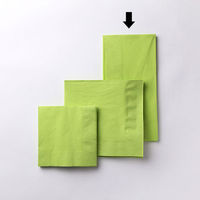 オリエンタル紙業 8ツ折ナフキン カラーナプキン 8折2プライ LUC-28 アシッドグリーン　2000枚(50枚×40) 1125001（直送品）