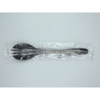 カトラリー フォークスプーン160 ブラック 個包装　3000枚(100枚×30) 146 ホウケン産業（直送品）