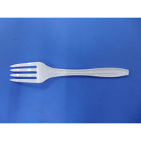 カトラリー バイオプラフォーク160 ナチュラル バラ　3000枚(100枚×30) 2160700600 ホウケン産業（直送品）