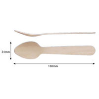 木製 ウッドスプーン110 バラ　5000枚(100枚×50) 438793 1セット(5000枚(100枚×50)入) ホウケン産業（直送品）