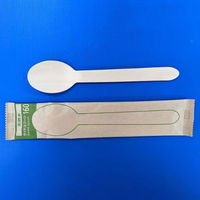 木製 ウッドスプーン160 単袋 紙包装　3000枚(100枚×30) 605554 ホウケン産業（直送品）