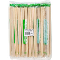 やなぎプロダクツ 割箸 ポリ完封植林元禄箸 楊枝無し 100膳入 40点 PK-021 1セット(40点入)（直送品）