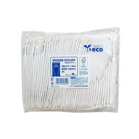 やなぎプロダクツ カトラリー 紙完封木製先割れスプーン16cm 100本入 30点 Y-198 1セット(30点入)（直送品）