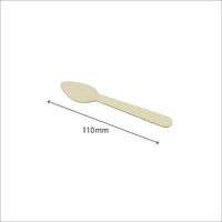 やなぎプロダクツ カトラリー 紙完封木製デザートスプーン11cm 100本入 8点 Y-199 1セット(8点入)（直送品）
