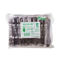 やなぎプロダクツ ポリ完封 コーヒーバイオフォーク 100本入【weeco】 Y-301 1セット(1袋×30)